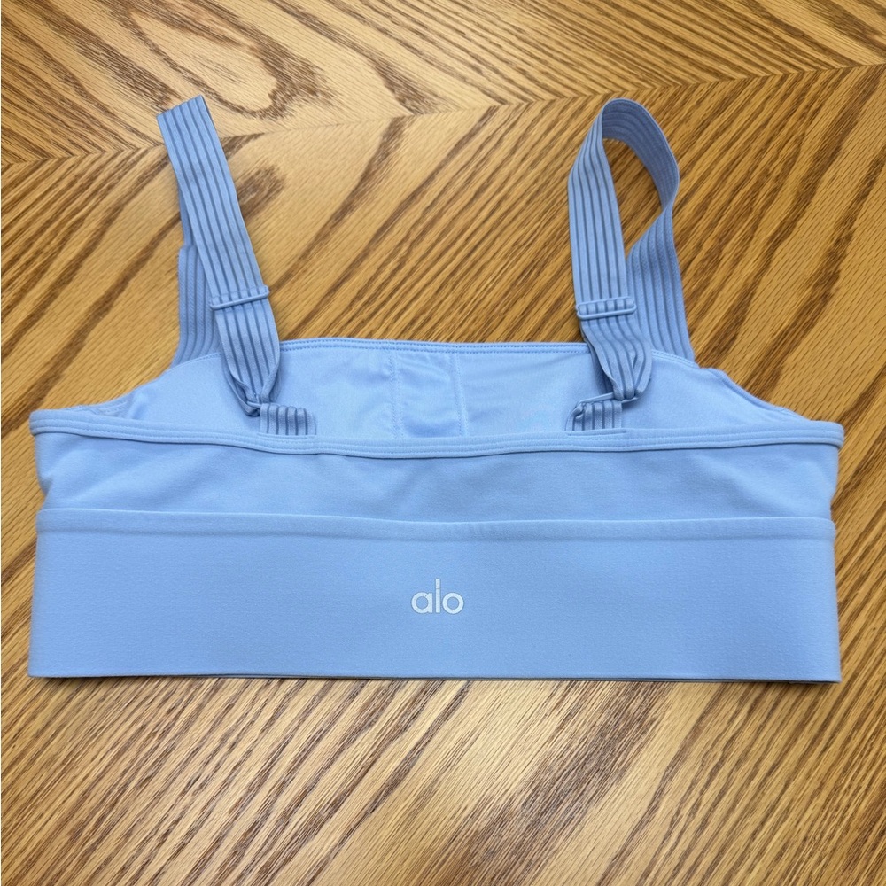 Alo Light Blue Sports Bra